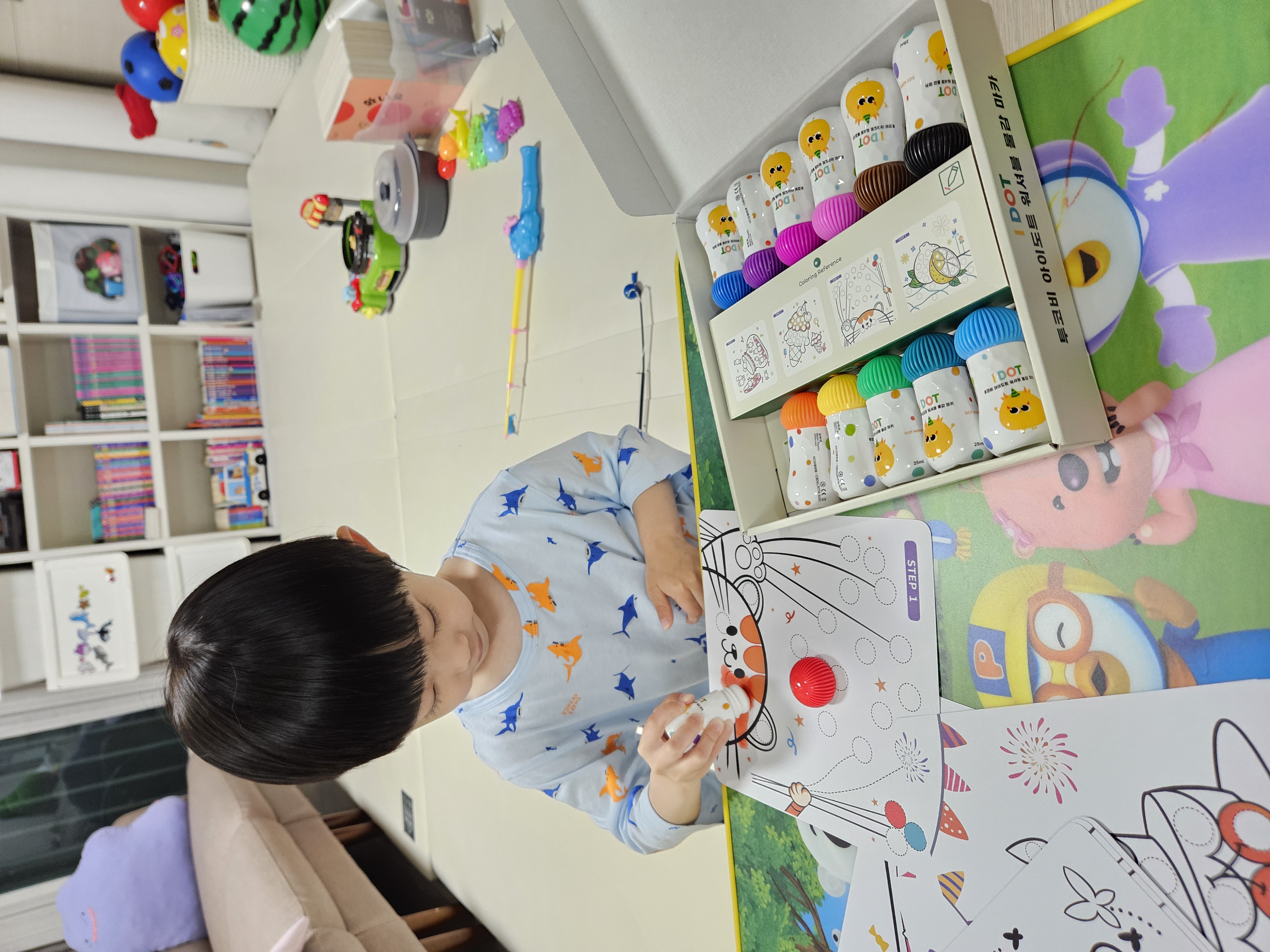 집에서도 놀면서 자란다!1차 유아/토코비 아이도트 워셔블 마카 후기  첨부 이미지